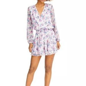 Sadie & Sage Floral Tiered Ruffle Peasant Dress